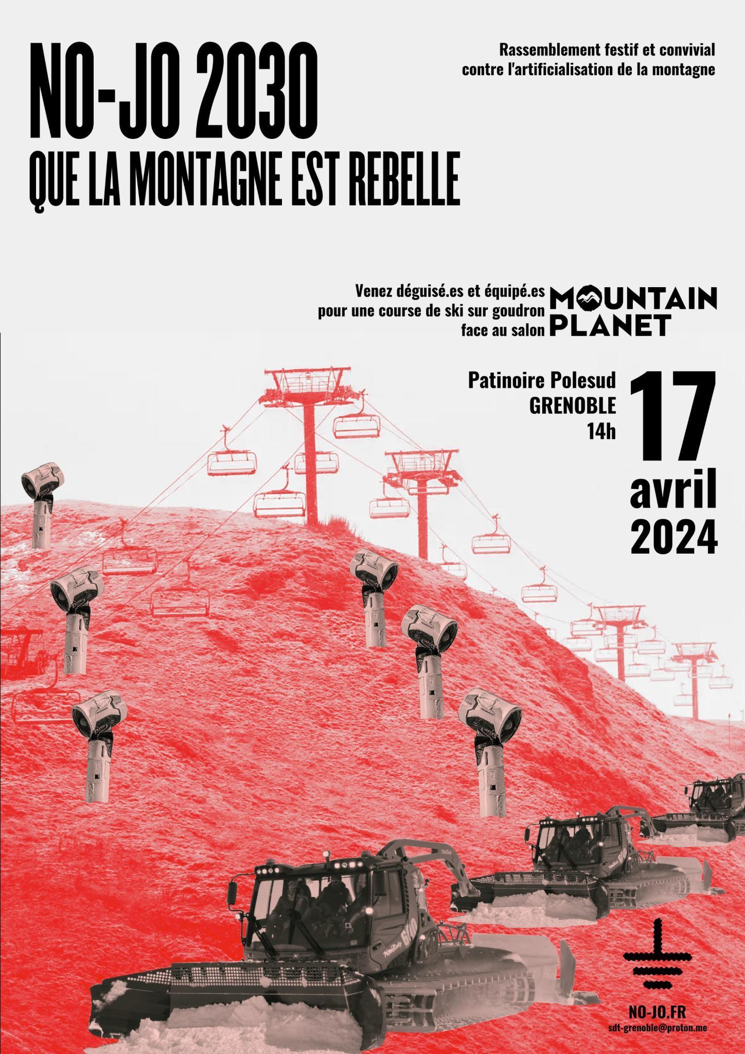 Mobilisation en réaction au salon Mountain Planet à Grenoble